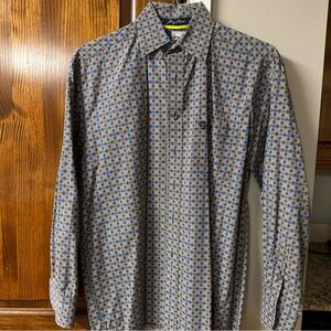 Wrangler Gray and Blue Patterned Shirt